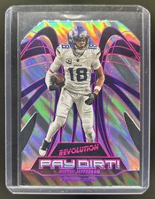 2025 Panini Revolution Justin Jefferson Pay Dirt! Lava #/5 Vikings