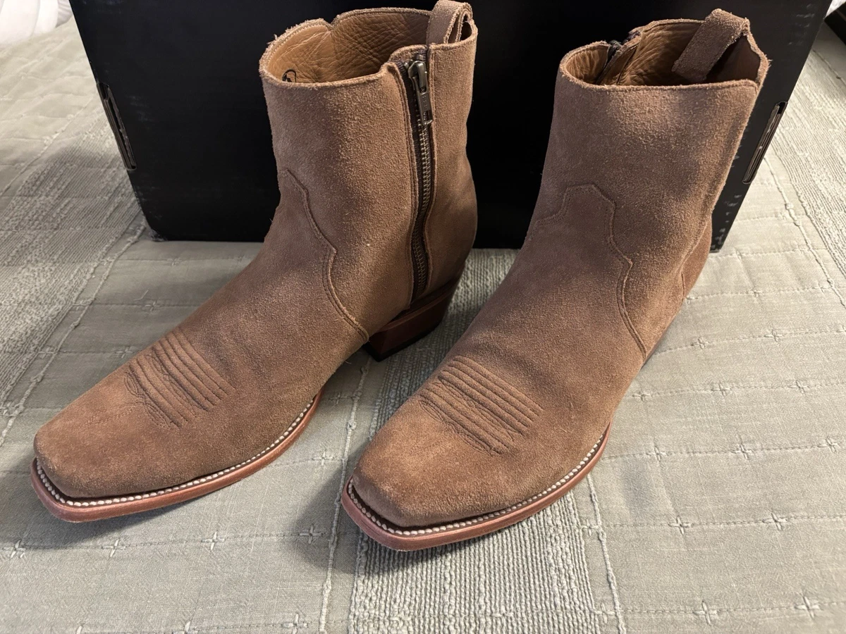 Zip Suede Brown Boots for Men for sale | eBay