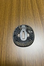 Tsuba Antique Sword Guard Katana Fittings Vintage Collectible Authentic Rare