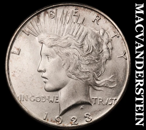 1923-S Peace Dollar - Choice Gem Brilliant Uncirculated+++  Lustrous  #G7413