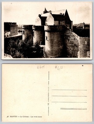 Nantes France Chateau Les Trois Tours Postcard