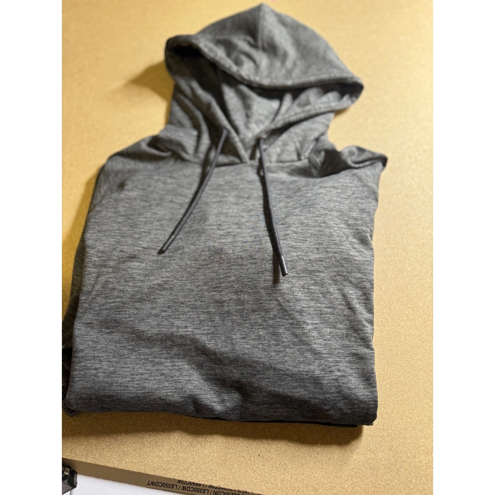 Barefoot Dreams Malibu Womens Hoodie Gray Space Dye Heather Pullover Large 4040