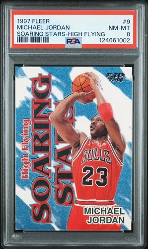 1997 Fleer Jordan PSA 8