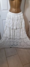 Next Lace Crouched Maxi Skirt,  Size Uk 10,  Winter Sunny Holidays, Flowing.....