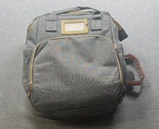 XEXX URE Baby Daiper Bag Waterproof Gray Multipkt USB Port Travel Bag Expandable