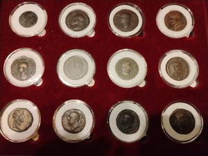Twelve Caesars Coins in Bronze As in 13 Coins