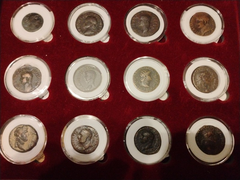 Twelve Caesars Coins in Bronze As in 13 Coins