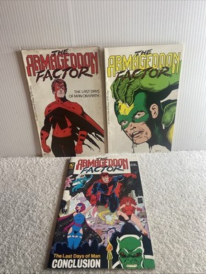 The Armageddon Factor 1987-1990 Full Series #1,#2,#3 AC Comics One Shot