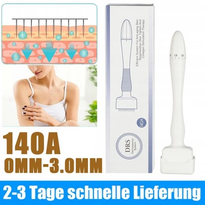 MARKENLOS DRS 140 A Derma Stamp Einstellbare Nadellänge Mikronadel Anti-Aging Massage