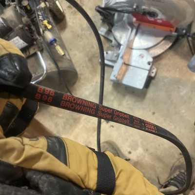 Browning B96 Super Gripbelt, B Belt Section, 21/32 x 7/16, 97.8 Pitch Length