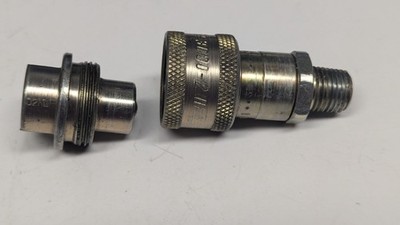Parker Pioneer 1/4'' NPT Quick Coupling Set, Connector, Valved, 3000-2, 3010-2