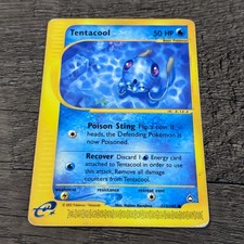 Tentacool 113/147 Common Aquapolis Pokemon Damaged