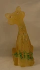 Fenton Glass Alley Cat 11 " tall Hand Painted on Buttercup by M Kibbe. By Mosser