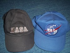 TWO NASA Baseball Cap Adjustable Hat PreOwned