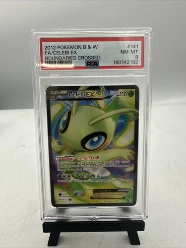 2012 POKEMON BLACK & WHITE BOUNDARIES CROSSED - Celebi Ex 141/149 PSA 8 New Cert