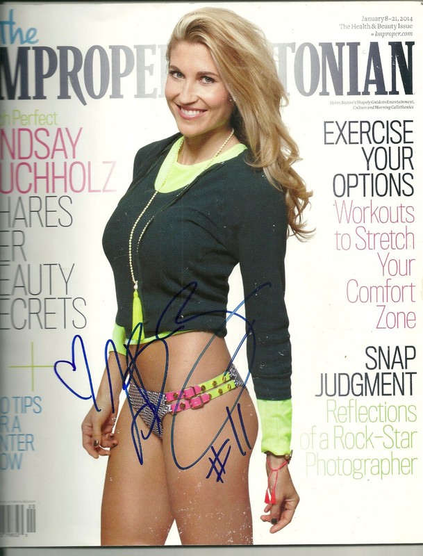 REDUCED!Deal or No Deal model Lindsay (Clubine) Buchholz Improper Bostonian AUTO