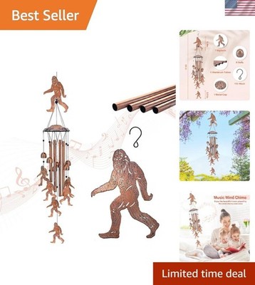 Elegant Bigfoot Wind Chimes: Unique Gift for Nature Lovers & Garden Decor