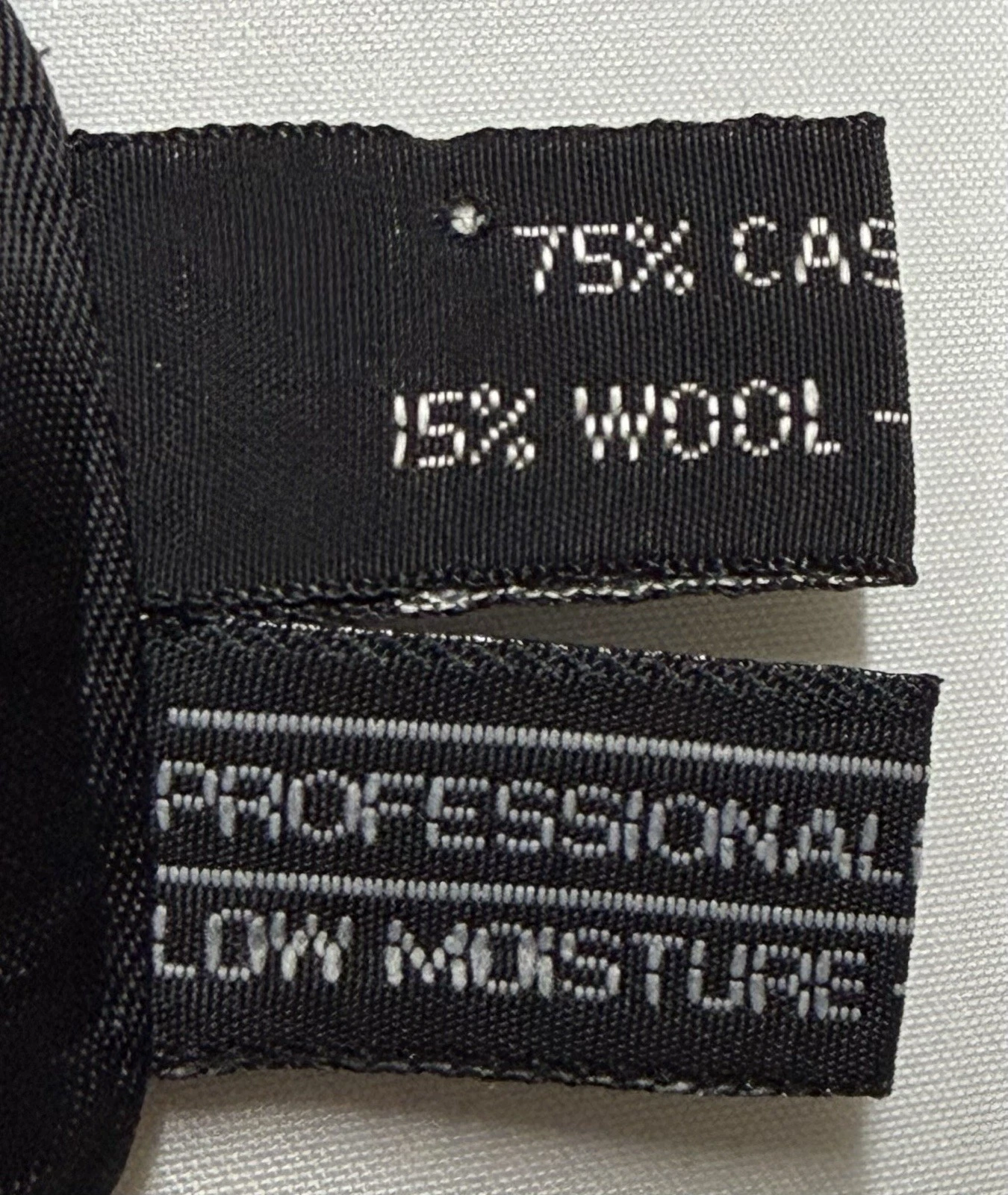 Vintage Stafford Executive Single Breast Black Overcoat Sz 38 Cashmere Wool EUC - product detail image 5