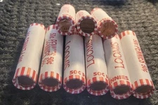 Fed Bank Wrap Lincoln Cents Mem & Shield Roll Sealed+3 Wheats Qty3 Rol Free Ship