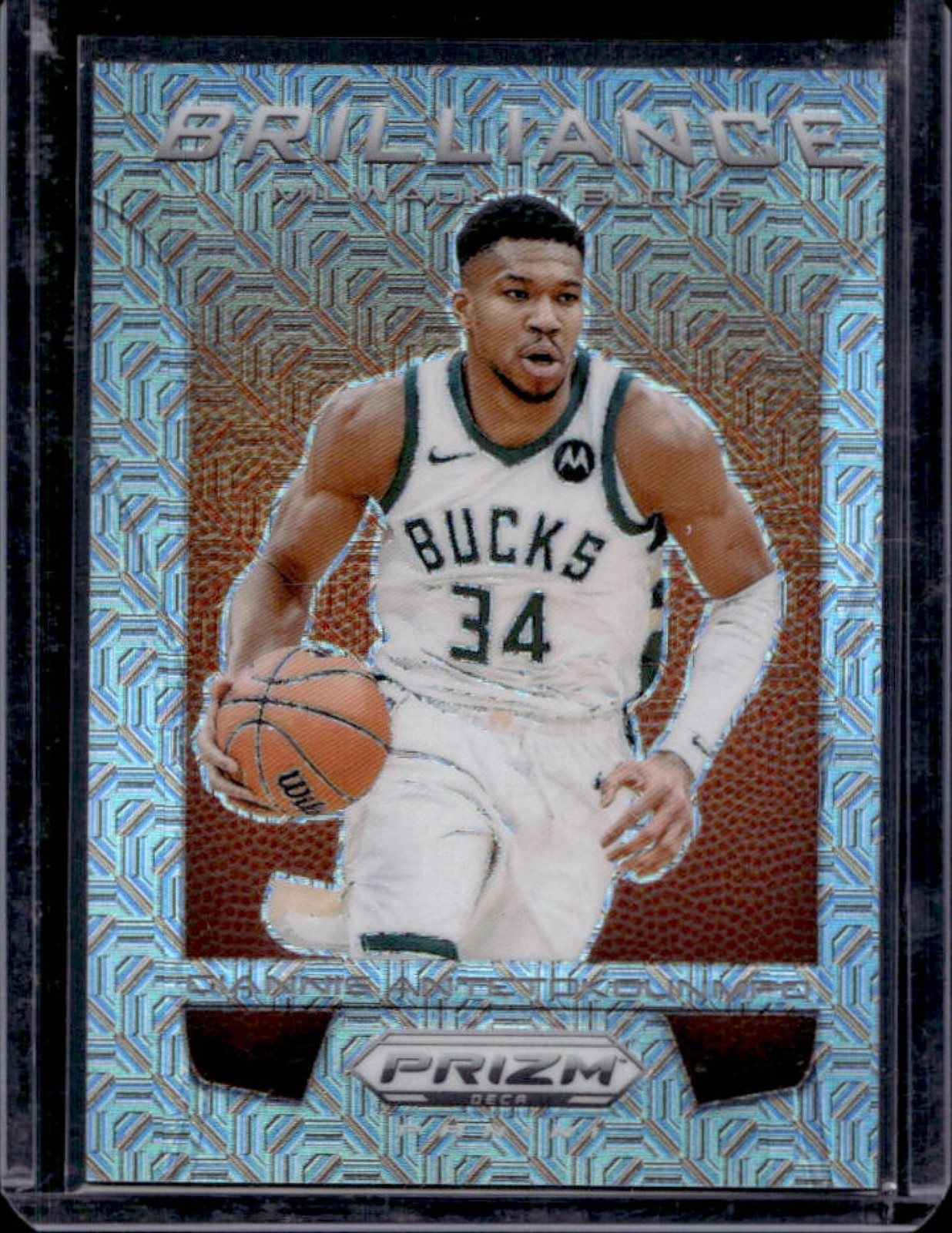 2023-24 Prizm Deca Giannis Antetokounmpo Brilliance Mojo #18/25 Bucks