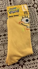 Nickelodeon Sponge Bob Square Pants Ladies Crew Sock Size 9 to 13 Brand New