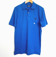 NWOT Chaps Men  s Classic Polo Shirt  Small  Blue 100 Cotton Embroidered Crest