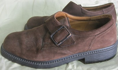 ECCO Comfort Fibre System Men's Shoes Size 8 (41) Brown Suede SUPER CODITION