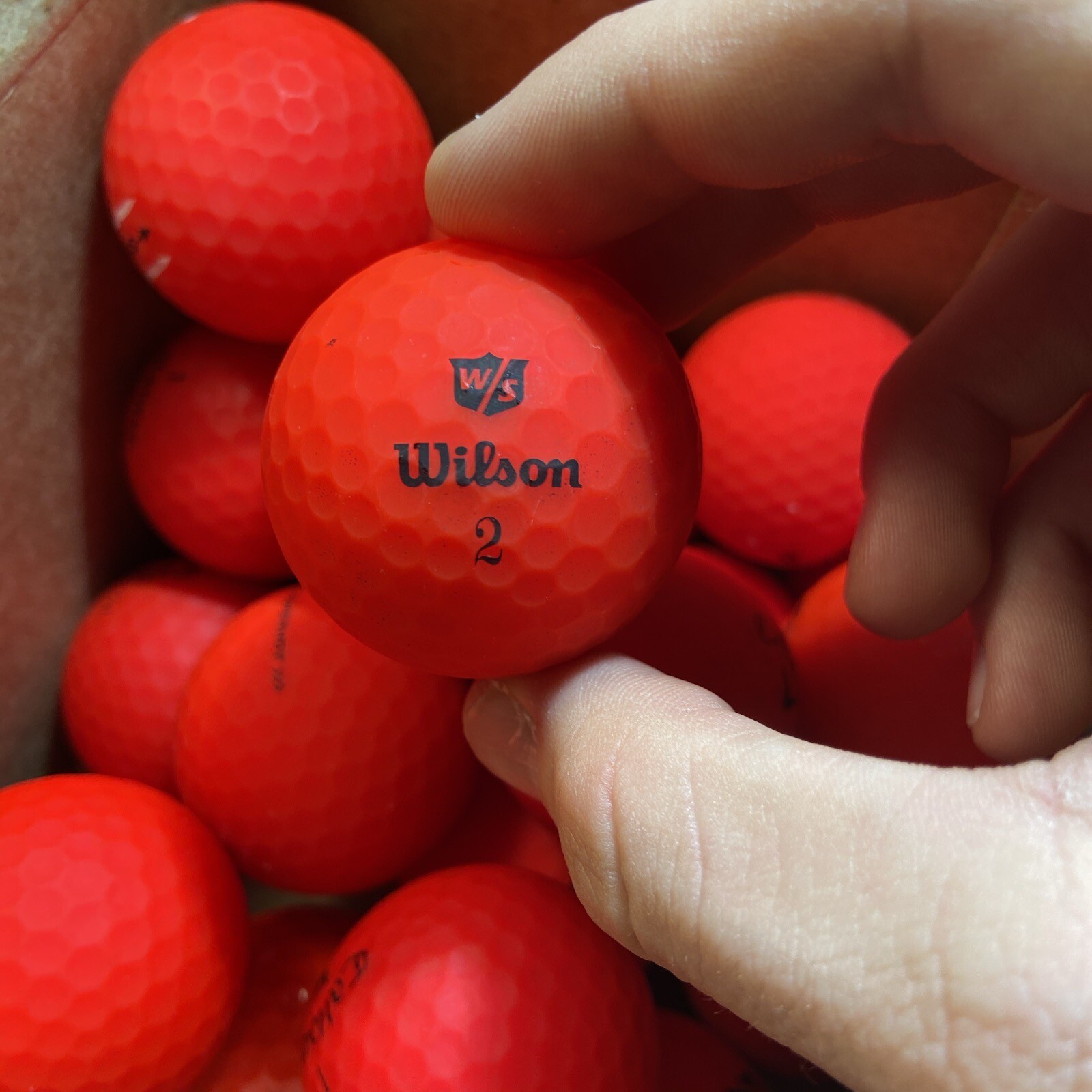 1 Dozen Assorted Red Golf Balls Good Condition AAAA eBay