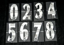 Official Premier League 1997/98 - 2006/07 football Short Numbers lextra White