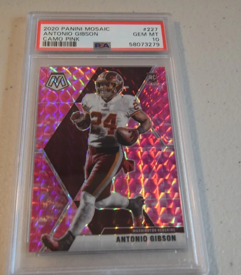 Antonio Gibson Panini Mosaic #227 Camo Pink