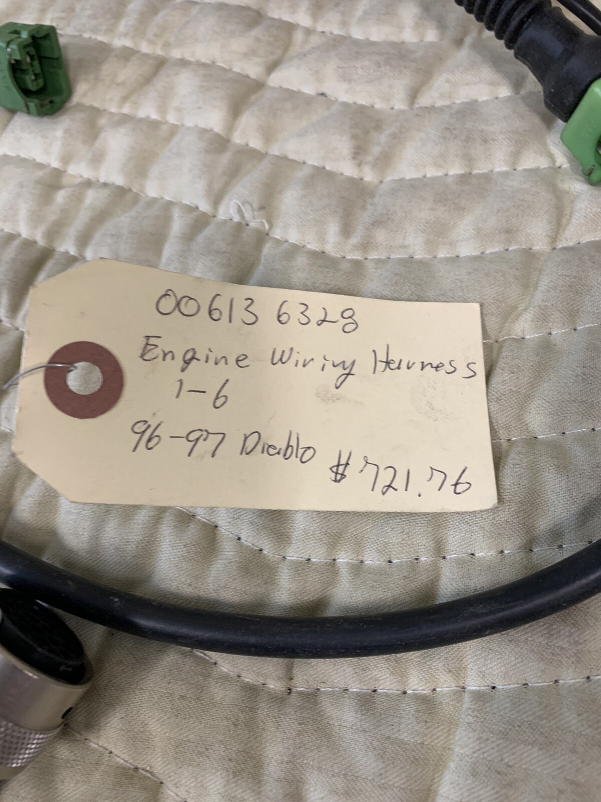 Lamborghini Diablo Engine Wire Harness 7-12 *OEM* P/N 006136329