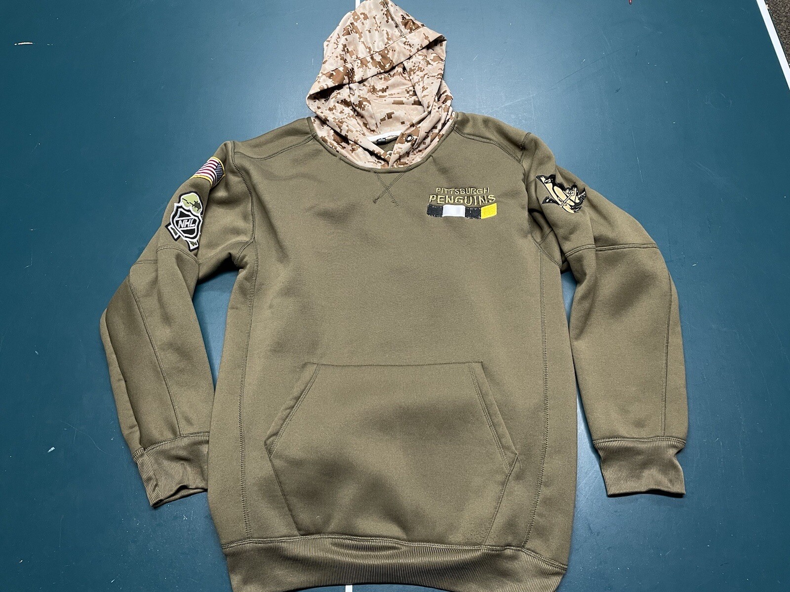 Pittsburgh Penguins NHL Salute To Service Hoodie #72 Patric Hornqvist Sz  Medium | eBay
