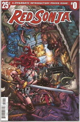 RED SONJA #0 - DYNAMITE ENTERTAINMENT - AMY CHU STORY - NICK BRADSHAW COVER