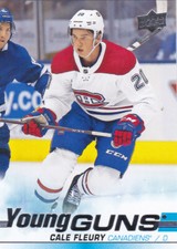 19/20 UD..CALE FLEURY..YOUNG GUNS..CARD # 209..CANADIENS..FREE COMBINED SHIP
