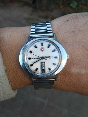 626 完動品 RADO MIAMI 75 デイデイト オートマ RADO MIAMI 75 AUTOMATIC ALL ORIGINAL STRAP ORIGINAL GLASS CROWN