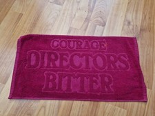 Seltene Vintage Courage Directors Bitter Pub Bar Bier Handtuch Breweriana