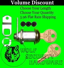 Fort Compx Cam Cabinet Lock 3/8, 5/8, 7/8, 1 1/8,1 3/8 Length KEYED ALIKE Chrome