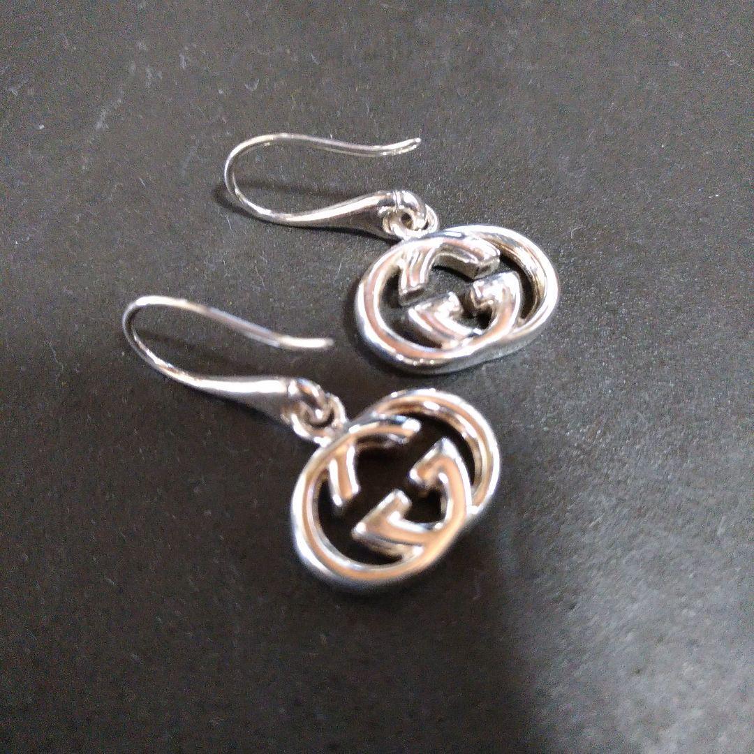 GUCCI Interlocking Double G Hook Type Pierced Ear… - image 1