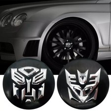 4x Wheel Cap Sticker Transformers Shield Sticker Decal Dome Metal 2.2