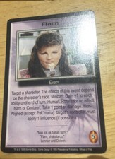 FLARN WHEEL OF FIRE 1999 BABYLON 5 CCG RARE CARD NEAR MINT NEVER PLAYED