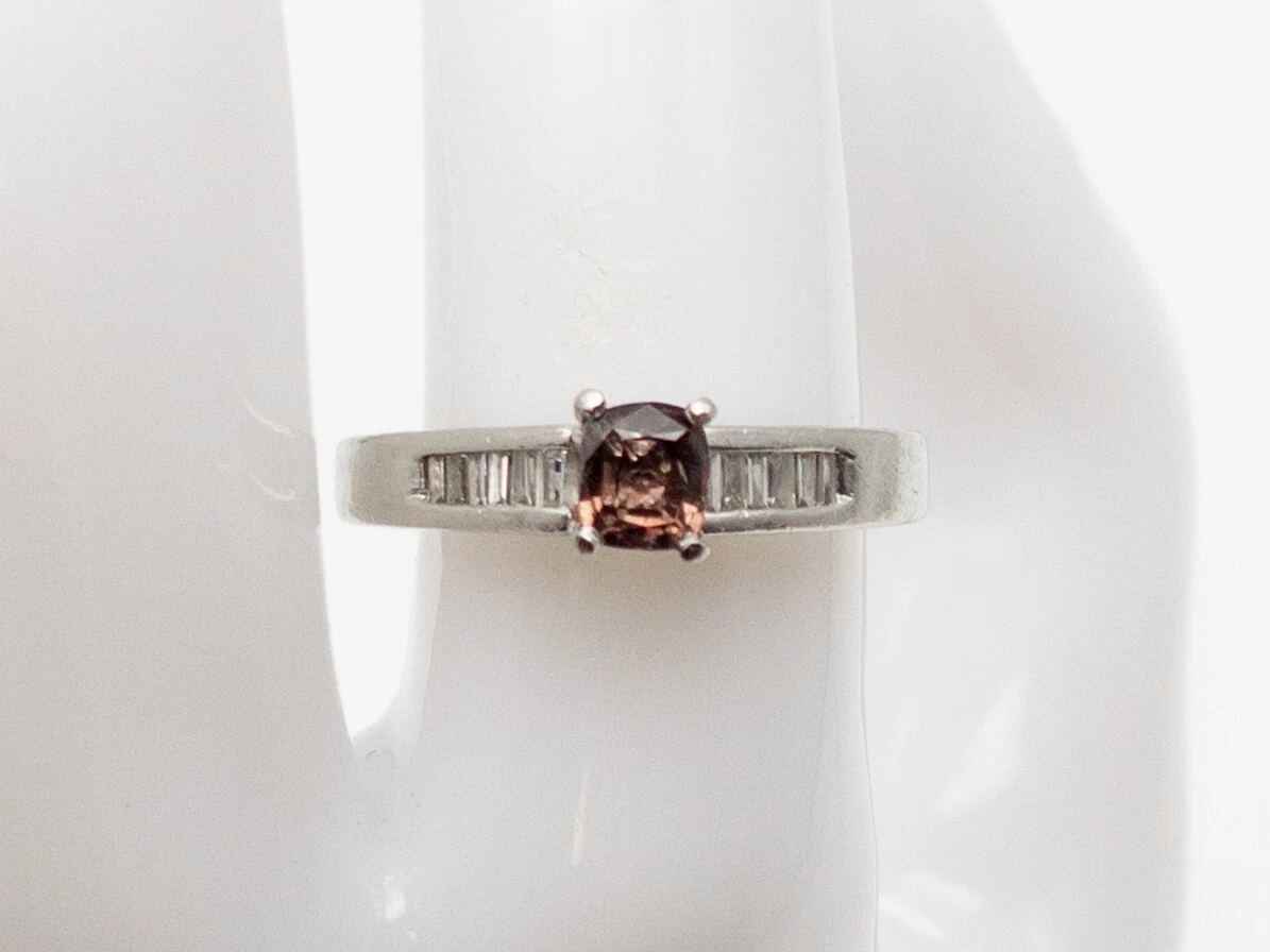 Sapphire diamond online platinum ring