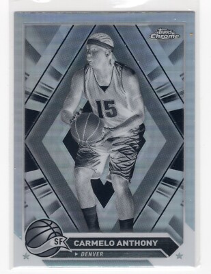 Carmelo Anthony 2024 Topps Chrome Negative Refractor #27