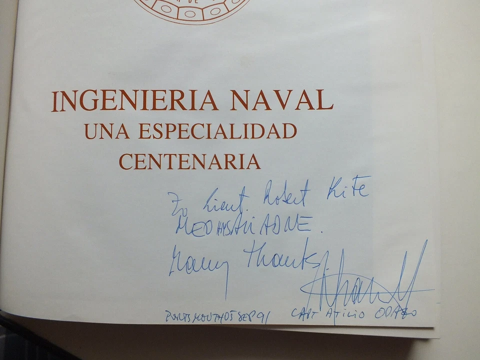 Ingenieria Naval;  Una Especialidad Centenaria 1889-1989 (Armada de Chile) - Image 3 of 4