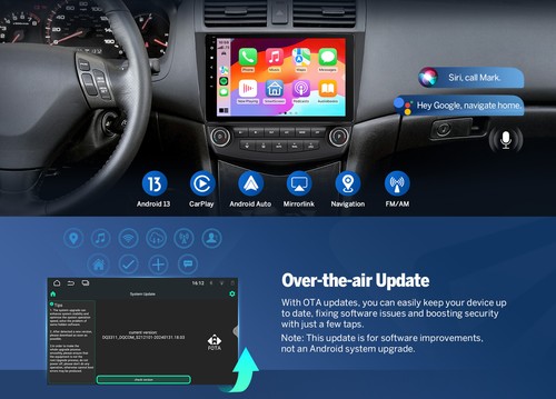 10.1" Android 13 Car GPS Stereo Radio For Honda Accord 2003 2004 2005 2006 2007 - Picture 2 of 24