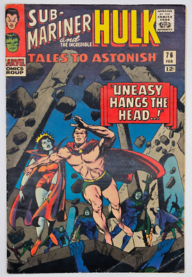 Tales To Astonish #76 1966 5.0 VG+ Hulk Travels To Future! Executioner/Krang app