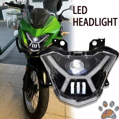⭐️⭐️ Motorcycle LED Headlight Projector DRL For Kawasaki Versys-X 300