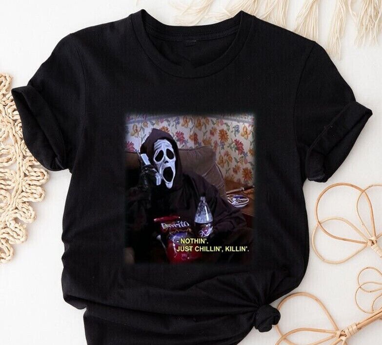 STU MACHER SCREAM T-Shirt,Matthew Lillard Scary Movie T-Shirt,Scary Horror  Tees