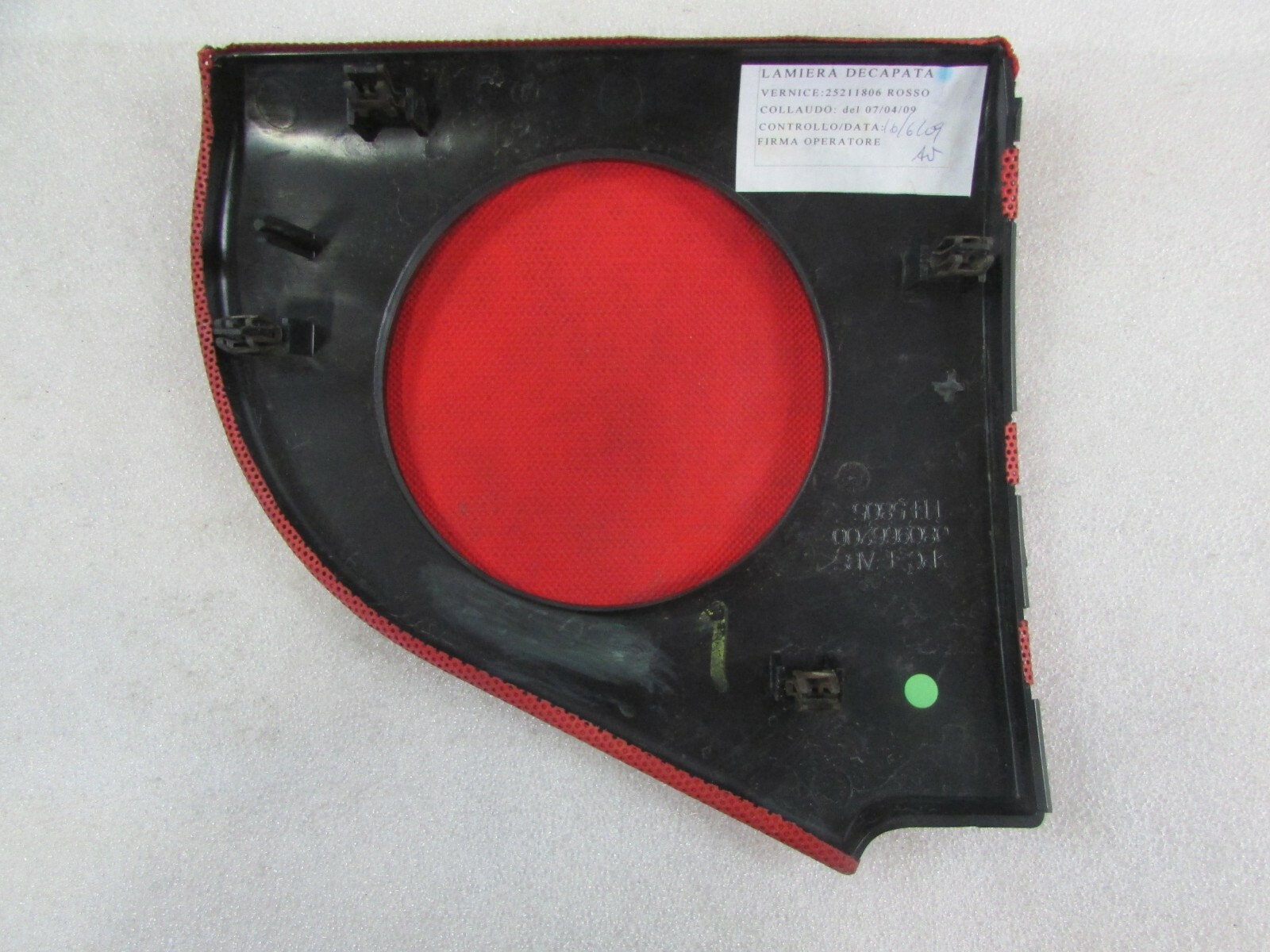 Ferrari California, LH, Left Door Speaker Cover, Red, Used, P/N 80966100