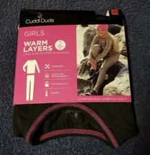 Cuddl Duds for Girls Base Layer Set  NIP  XS black