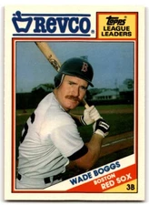 1988 TOPPS REVCO LEAGUE LEADERS WADE BOGGS BOSTON RED SOX #16